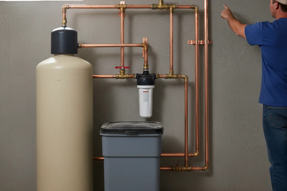 Whole-house water treatment system installed in Argillite
