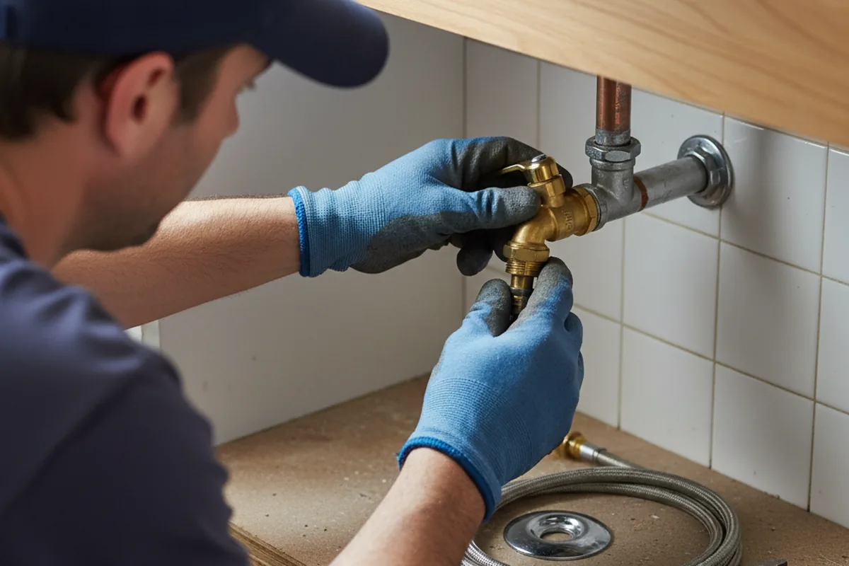Shutoff valve and fitting work during Repiping in Argillite